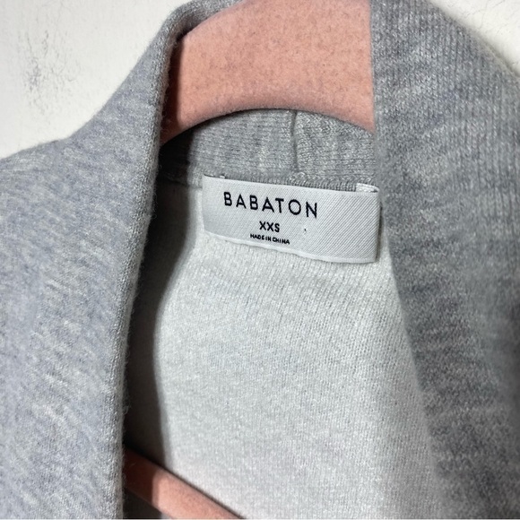 Babaton Lance Long Open Front Wool Blend Cardigan Gray - Picture 3 of 5